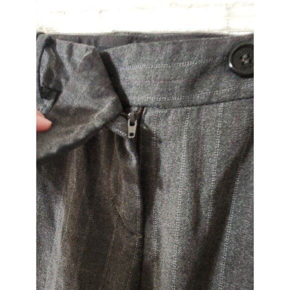 Talbots Pants Size 4P Petite Gray Hampshire Plaid Trouser Career Dark Academia - Picture 5 of 10